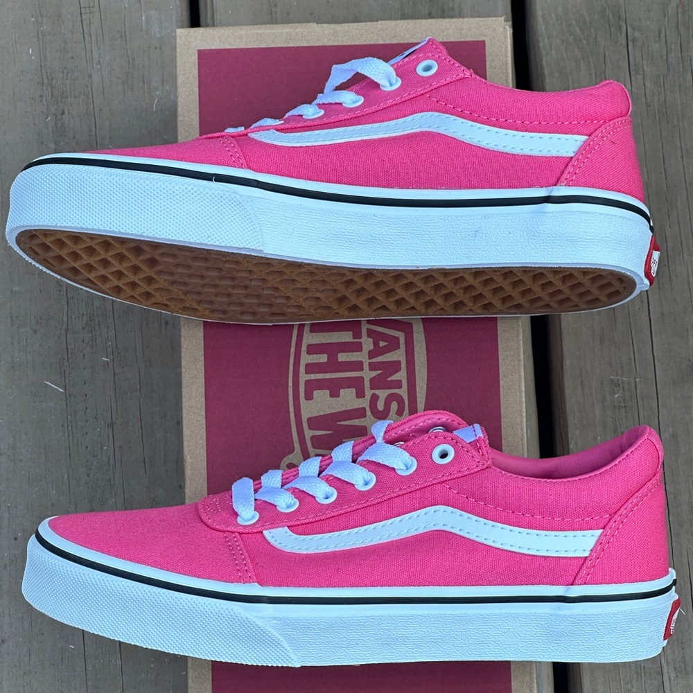 NEW Vans Womens Ward Casual Sneakers Canvas -fits Youth 4.5Y, 5Y, 5.5Y, 6.5Y, 7Y - Picture 5 of 7